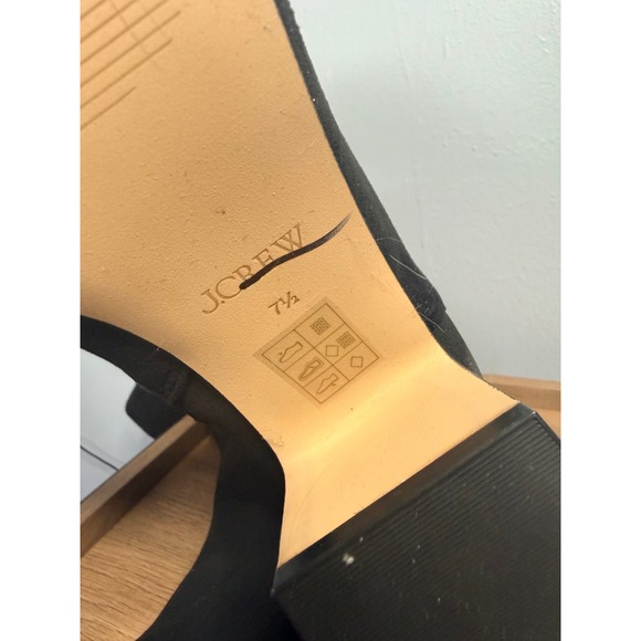 J.Crew Knee-high heeled boots Black 7.5 - Picture 8 of 8